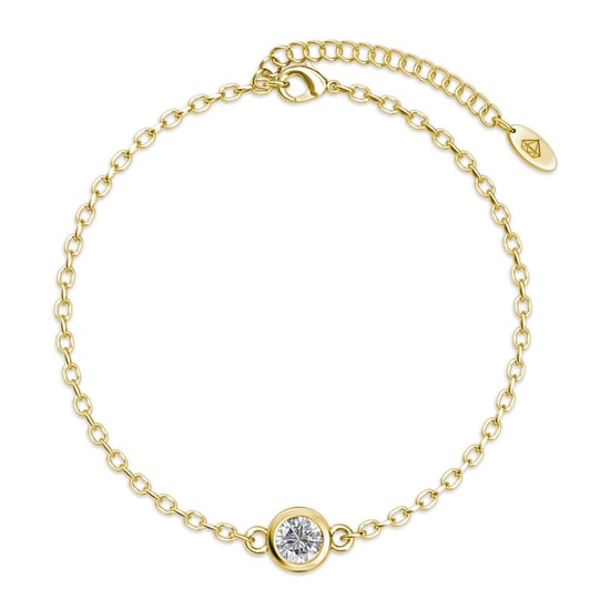 Geboortesteen armbanden - Goud, kristal en blauw - Image 2