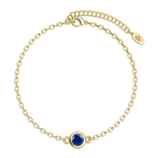 Geboortesteen armbanden - Goud, kristal en blauw - Image 3