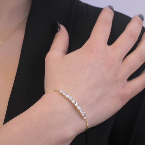 Crystal Mia armbanden - Goud en kristal - Image 2