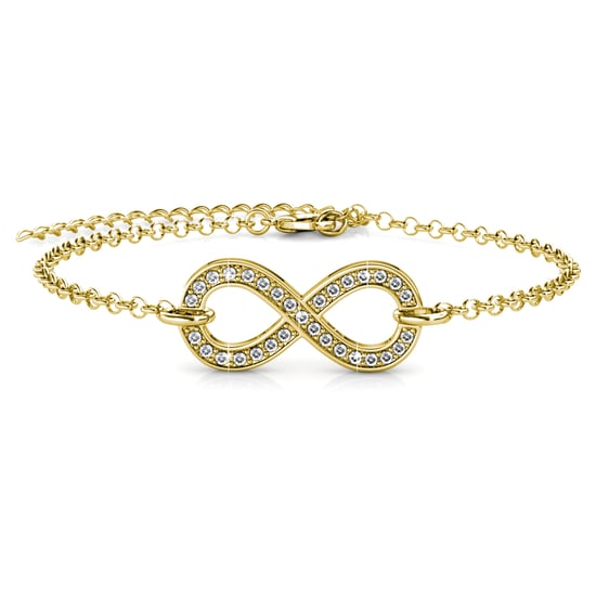 Infinity Eight Armbanden - Goud en Kristal - Image 2