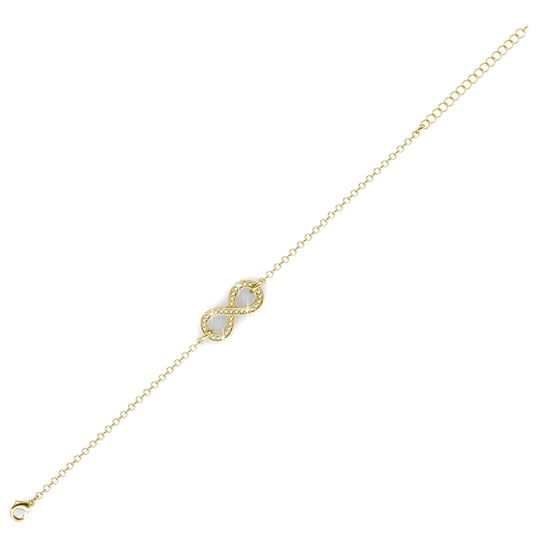 Infinity Eight Armbanden - Goud en Kristal - Image 4