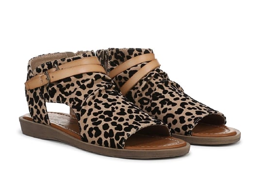 Blowfish Malibu Dames Bruine Luipaard Strappy Lage Wedgesandalen - Denver - Image 3