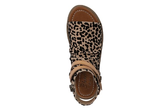 Blowfish Malibu Dames Bruine Luipaard Strappy Lage Wedgesandalen - Denver - Image 6