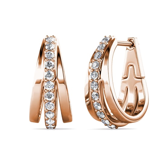 Aurielle Hoop Sets - Roségoud en Kristal - Image 5