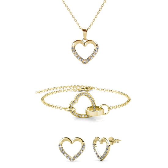 Locked Heart Lovett Twee sets - Goud en kristal - Image 1