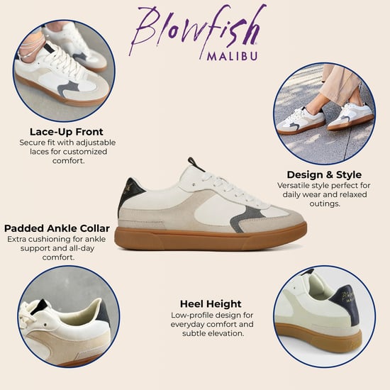 Blowfish Malibu Dames Witte Veterschoenen - Tastic - Image 2