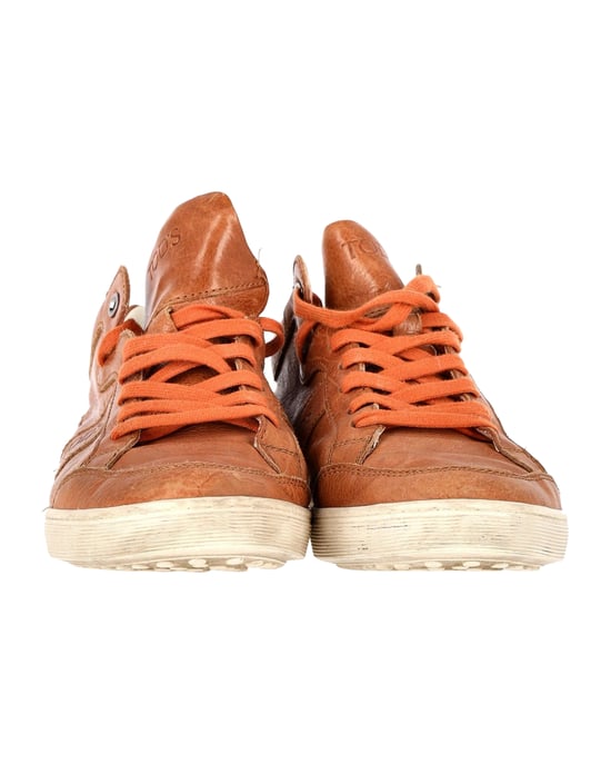Tod's Low Top Sneakers in Brown Leather - Image 3