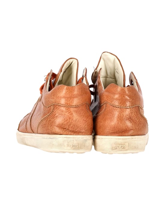 Tod's Low Top Sneakers in Brown Leather - Image 4