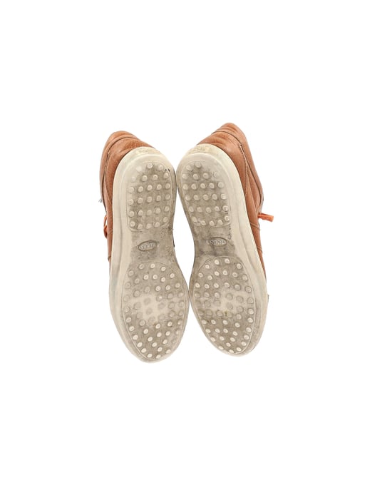 Tod's Low Top Sneakers in Brown Leather - Image 5