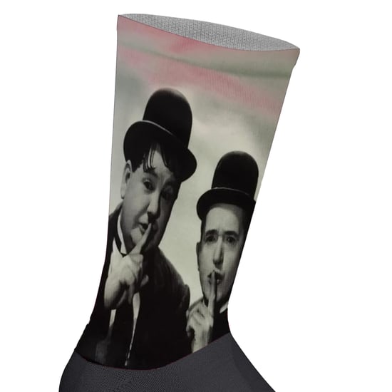 Lange uniseks sokken met elastische print - Image 2