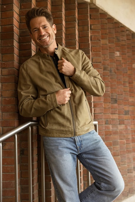 Rumble leren Jacket - Cedar - Image 3
