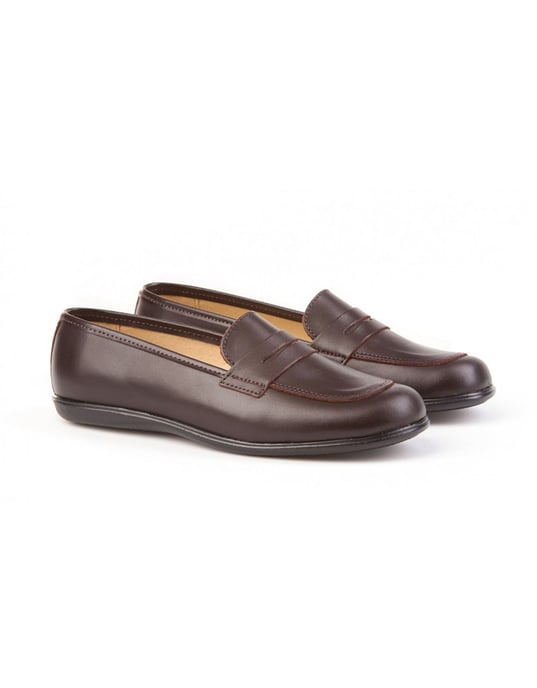 Schoolmocassins gemaakt van leer - Image 4