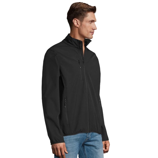 SOLS Heren Radian Soft Shell Jacket (Zwart) - Image 3