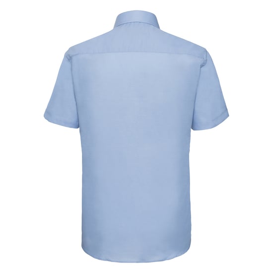 Russell Collection Heren Oxford Easy-Care Tailored Shirt (Oxford Blauw) - Image 2