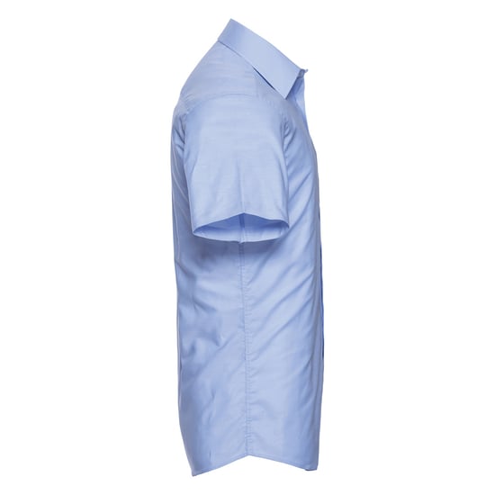 Russell Collection Heren Oxford Easy-Care Tailored Shirt (Oxford Blauw) - Image 3