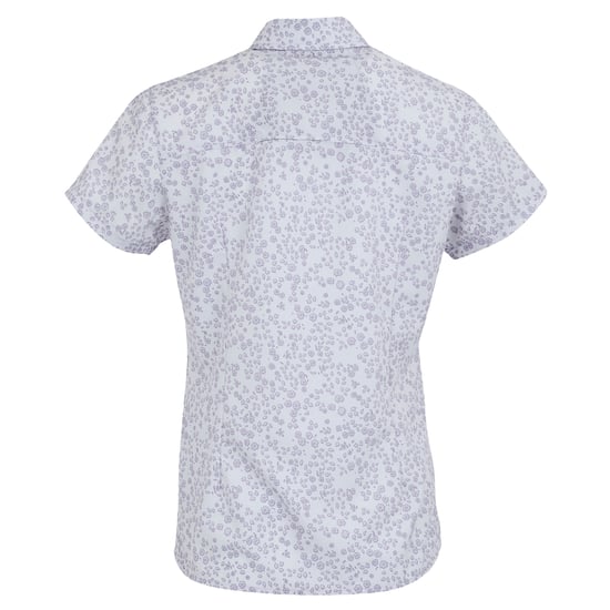 Regatta Dames/Dames Travel Meadow Bloemen Packaway Shirt met Korte Mouw (Lila hint) - Image 2