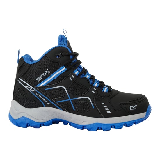 Regatta Kinderen/Kinderen Vendeavour Wandelschoenen (Zwart/Oxford Blauw) - Image 1