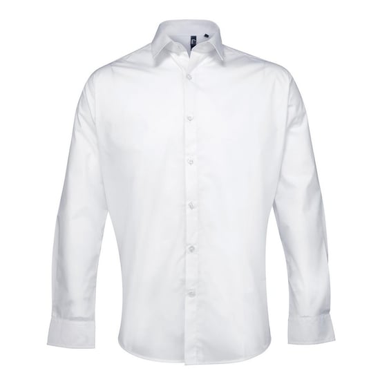 Premier Heren Supreme Poplin Formeel Overhemd (Wit) - Image 1