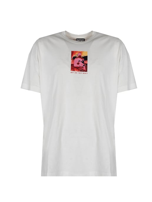 Diesel T-Shirt Just Mannen Wit - Image 2