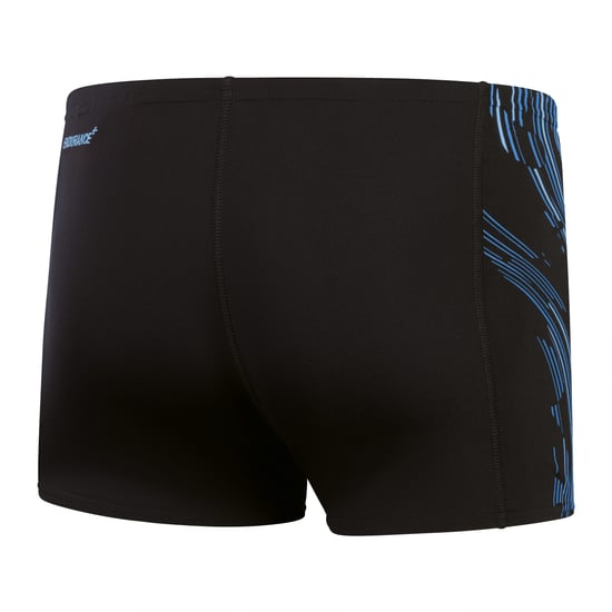 Heren Speedo Tech Panel Aqua Shorts in zwartblauw - Image 2