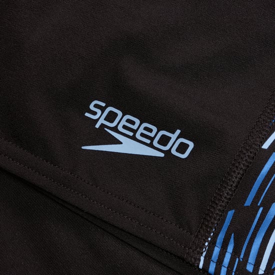 Heren Speedo Tech Panel Aqua Shorts in zwartblauw - Image 3