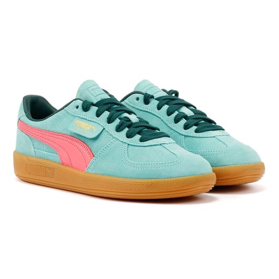 Puma Palermo Leather Aquatic/Dark Myrtle-trainers - Image 1