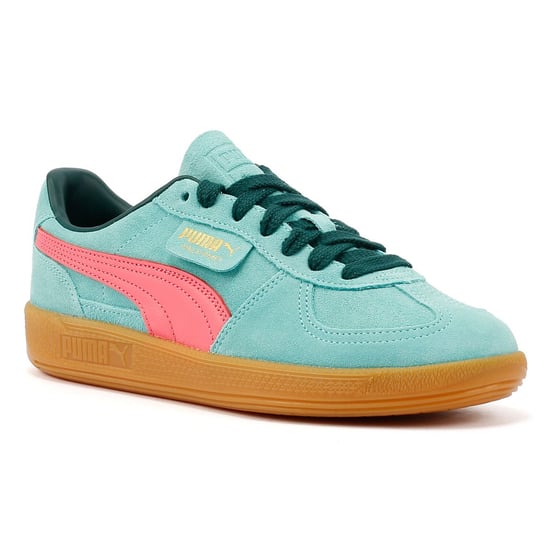 Puma Palermo Leather Aquatic/Dark Myrtle-trainers - Image 2