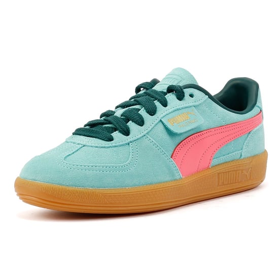 Puma Palermo Leather Aquatic/Dark Myrtle-trainers - Image 3