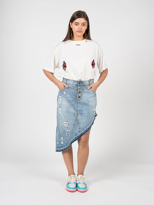 Pinko T-shirt Toccante Vrouw Wit - Image 2