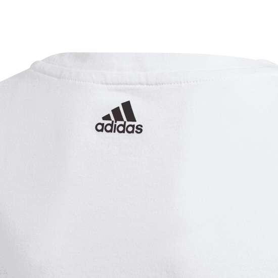 Adidas Essentials Linear T-shirt voor meisjes in wit - Image 3