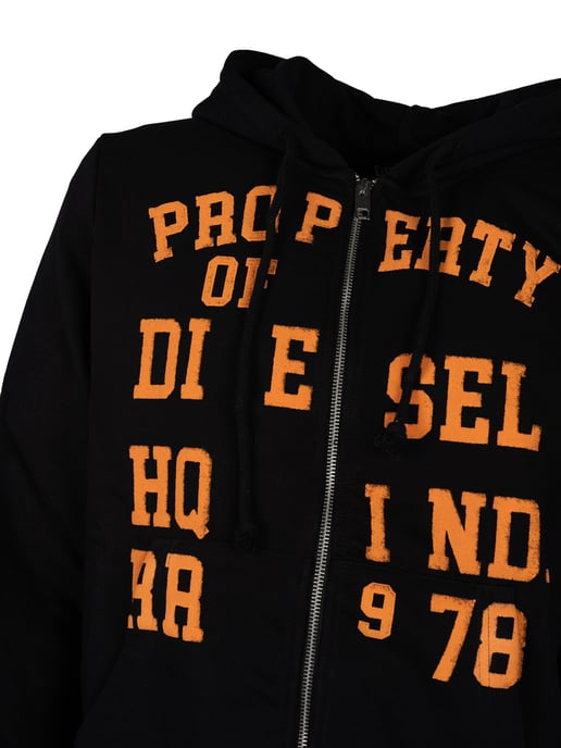 Diesel blouse Ginn Hood Zip Mannen zwart - Image 3