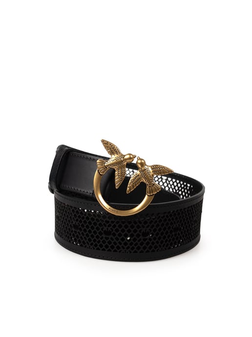 Pinko riem Love Monogram Vrouw zwart - Image 1