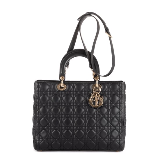 Large Lady Dior Zip GM Schoudertas - Image 1