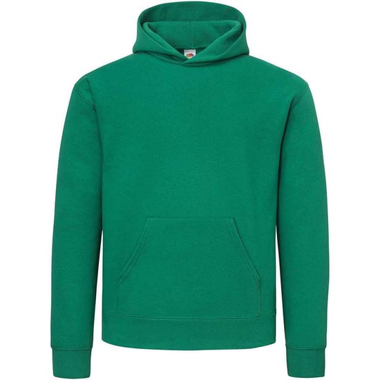 Fruit of the Loom katoenen herenhoodie (College Groen) - Image 1