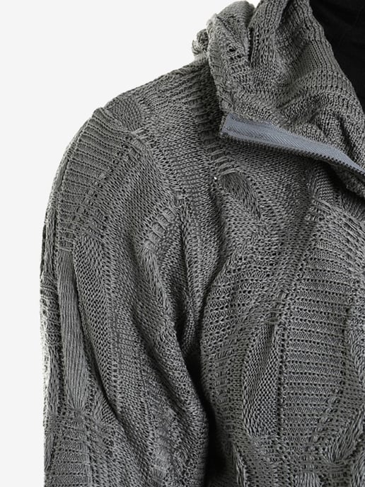 La Haine Inside Us stoppen Full Zip Mannen Grijs - Image 4