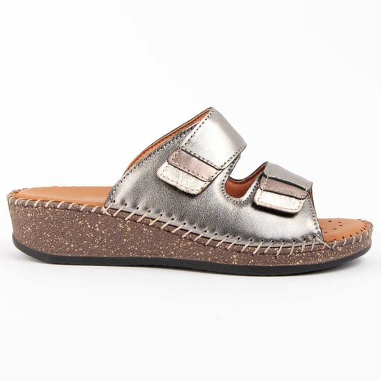 Purapiel Sandalen Met Een Sleehak Leida2 Zilver - Image 1