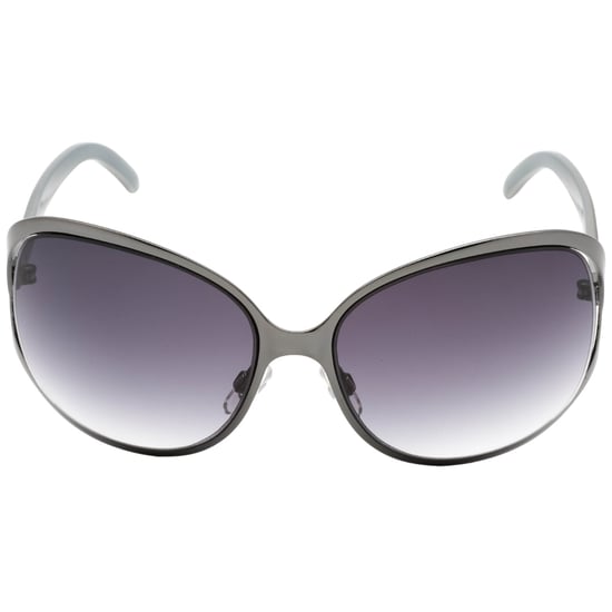 Calvin Klein grijze ovale zwarte zonnebril met lens - Image 1