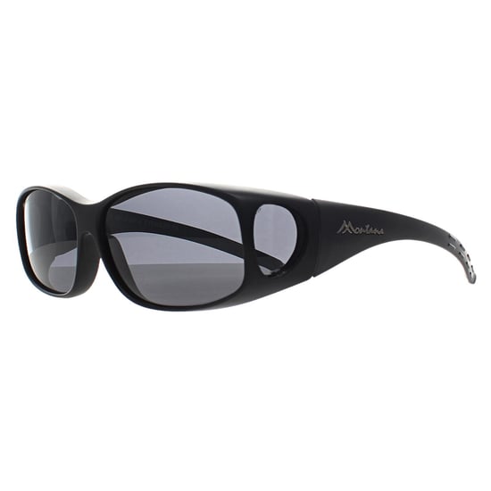 Montana Rechthoek Unisex Zwart Rook Gepolariseerd MFO1 Fit Over Bril Zonnebril - Image 3