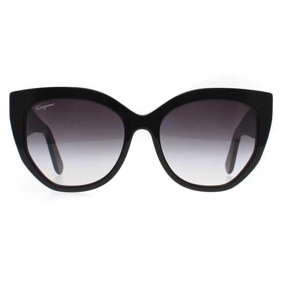 Salvatore Ferragamo Cat Eye Dames Zwart Grijs Gradiënt SF1061S - Image 2