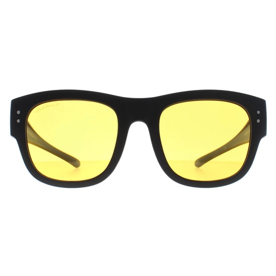 Montana Square Unisex Mat Zwart Geel Gepolariseerd FO7 Fit Over Bril Nacht Rijden Zonnebril - Image 2