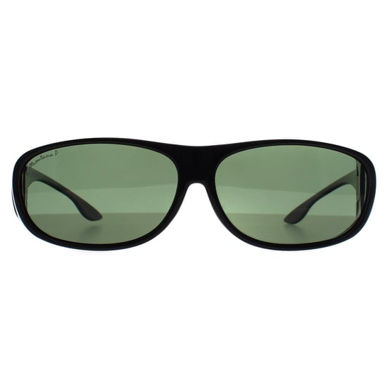 Montana Rechthoek Unisex G15 Gepolariseerd Zwart FO2 Fit Over Bril Zonnebril - Image 2