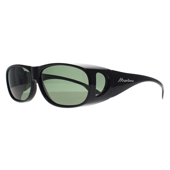 Montana Rechthoek Unisex G15 Gepolariseerd Zwart FO2 Fit Over Bril Zonnebril - Image 3