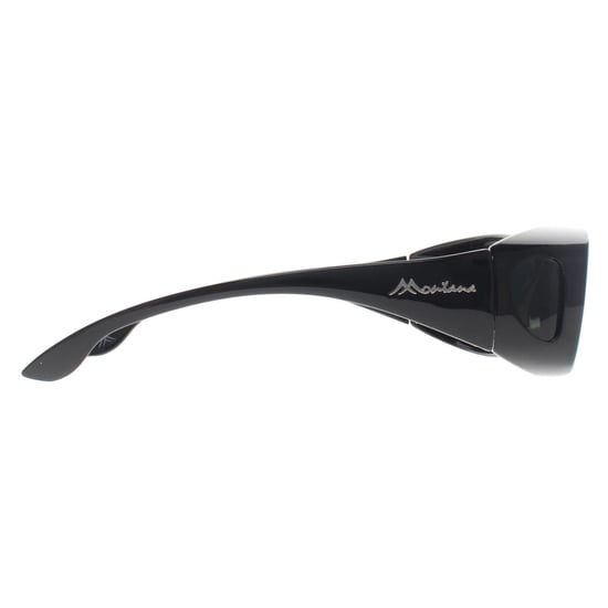 Montana Rechthoek Unisex G15 Gepolariseerd Zwart FO2 Fit Over Bril Zonnebril - Image 4