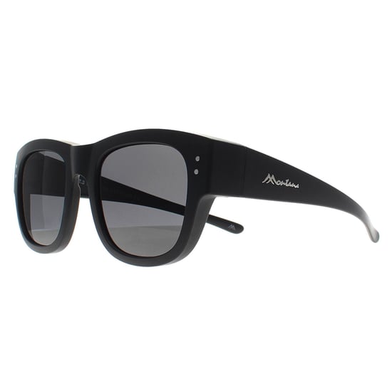 Montana Square Unisex Mat Zwart Rook Gepolariseerd FO7 Fit Over Bril Zonnebril - Image 3
