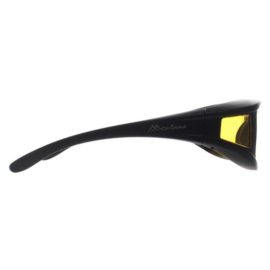 Montana Rechthoek Unisex Mat Zwart Geel Gepolariseerd FO5 Fit Over Bril Nacht Rijden Zonnebril - Image 4