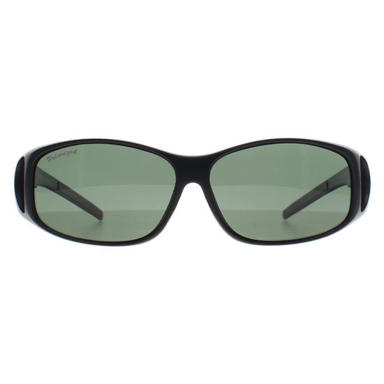 Montana Rechthoek Unisex Mat Zwart G15 Gepolariseerd MFO1 Fit Over Bril Zonnebril - Image 1