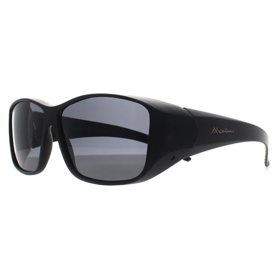 Montana Rechthoek Unisex Mat Zwart Rook Gepolariseerd FO4 Fit Over Bril Zonnebril - Image 3
