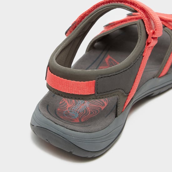 North Ridge Women's Newgale Walking Sandals with High Traction Vibram Sole & Cushioned Midsole, Grey - Image 4