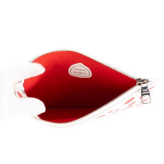 Ltd. Ed. Yayoi Kusama Infinity Dots Neverfull Pouch Buidel - Image 6