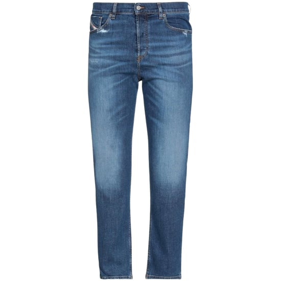 Diesel D-Fining taps toelopende pasvorm effen denim jeans met blauwe wassing - Image 1